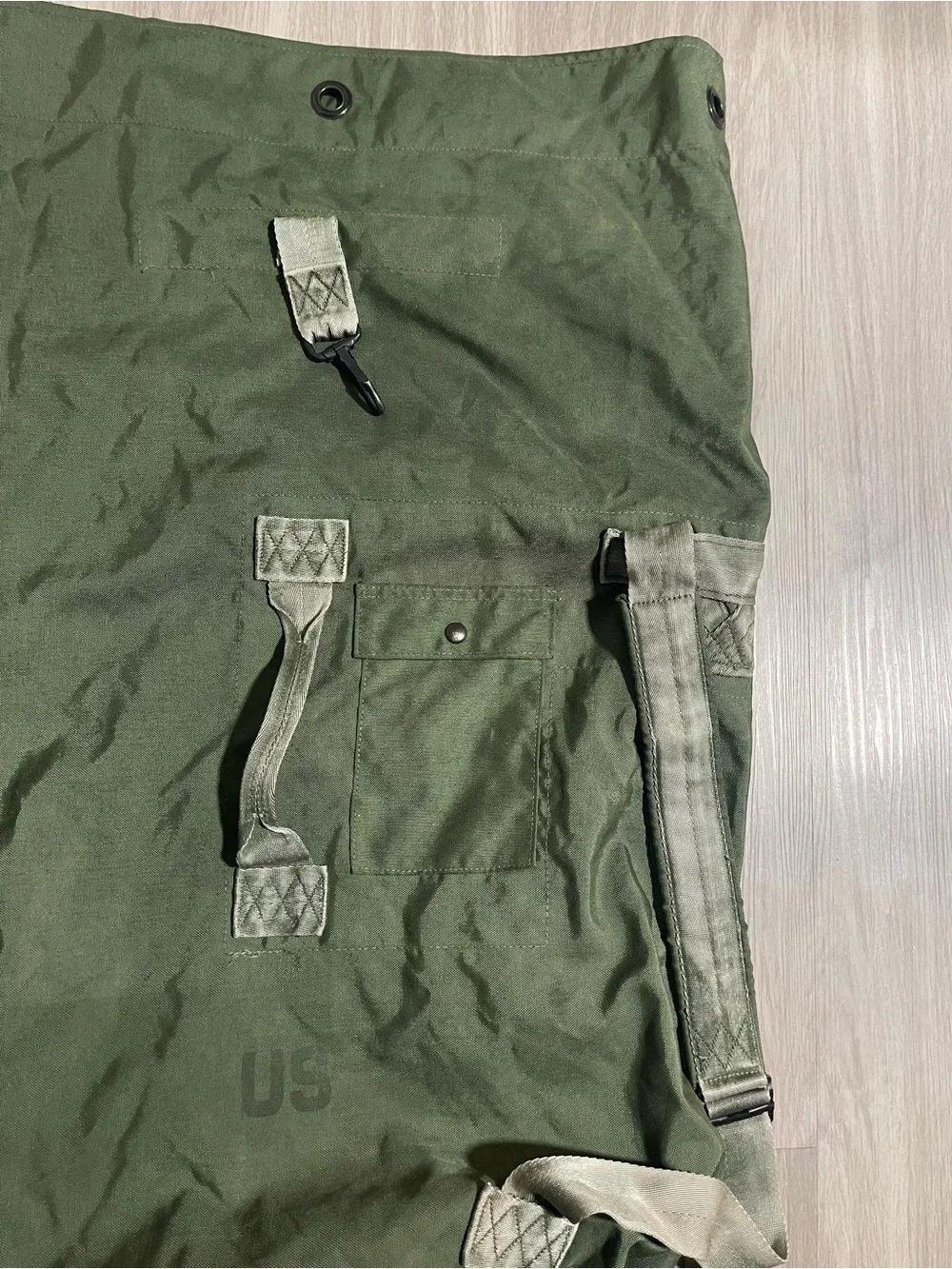 Olive Green Military Canvas Duffel Bag